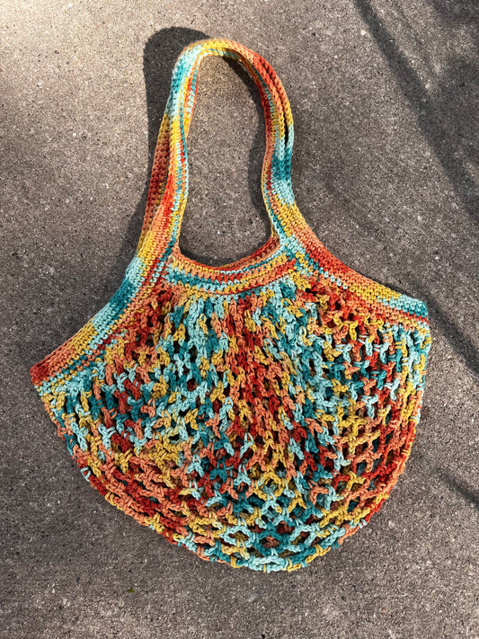Desert Gold Mesh Market Bag